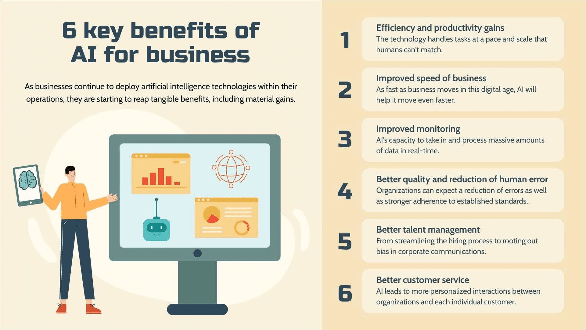 Infographic of AI email summarization benefits for PMs